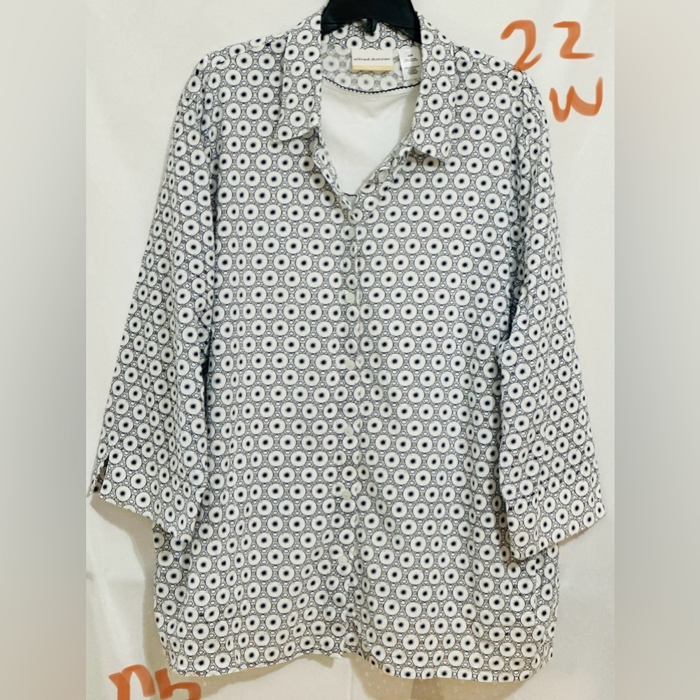 LADIES WHITE & BLUE ATTACHED TOP & CAMI